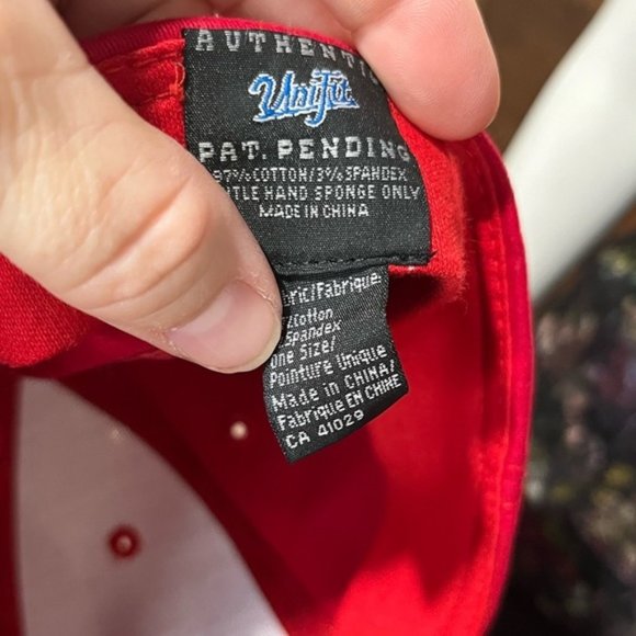 Honda Adult Hat Cap Red with white logo Stretch one size fits all - Picture 5 of 5